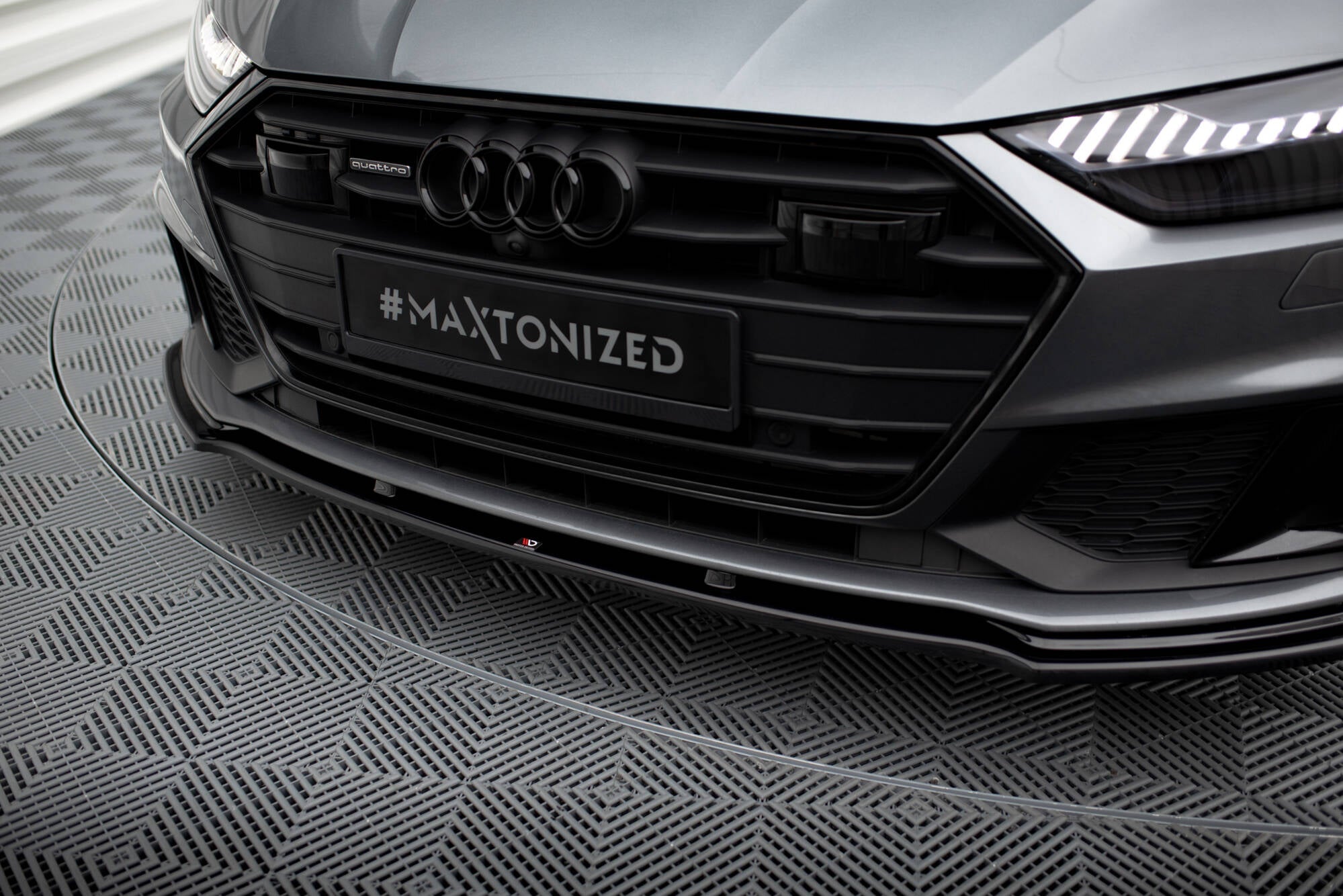 Front splitter v.2 audi a7 s-line c8 / s7 c8 / c8 facelift / s7 facelift