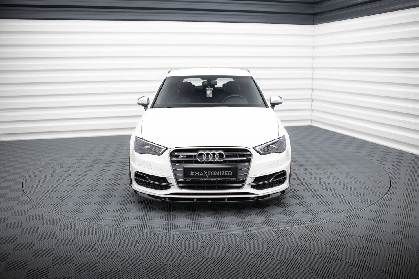 Front splitter v.2 audi s3 / a3 s-line sportback / hatchback 8v