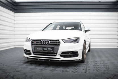 Front splitter v.2 audi s3 / a3 s-line sportback / hatchback 8v