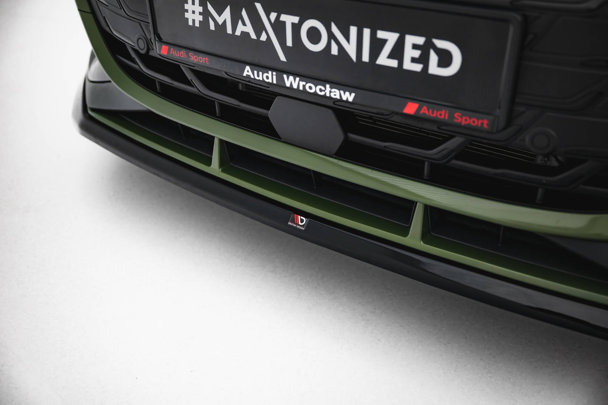 Front splitter v.2 audi s3 sportback / a3 s-line sportback  8y facelift