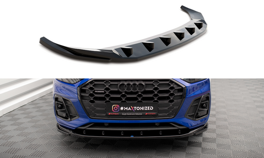 Front splitter v.2 audi sq5 / q5 s-line suv / sportback mk2 facelift