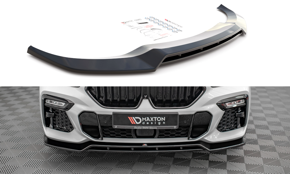 Front splitter v.2 bmw x6 m-pack g06