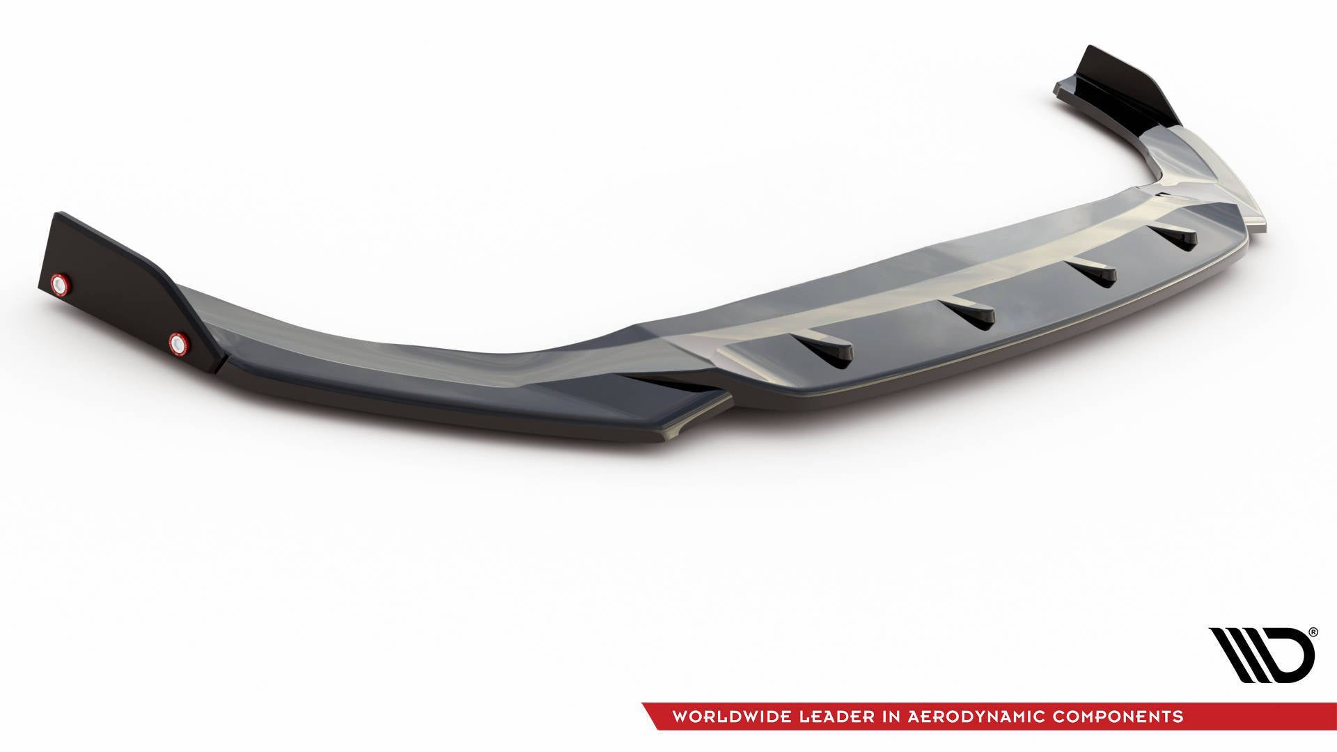 Front Splitter V.2 + flapper Volkswagen Golf GTI / GTE / GTD / R-Line MK8