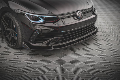 Front splitter v.2 + flaps volkswagen golf r mk8