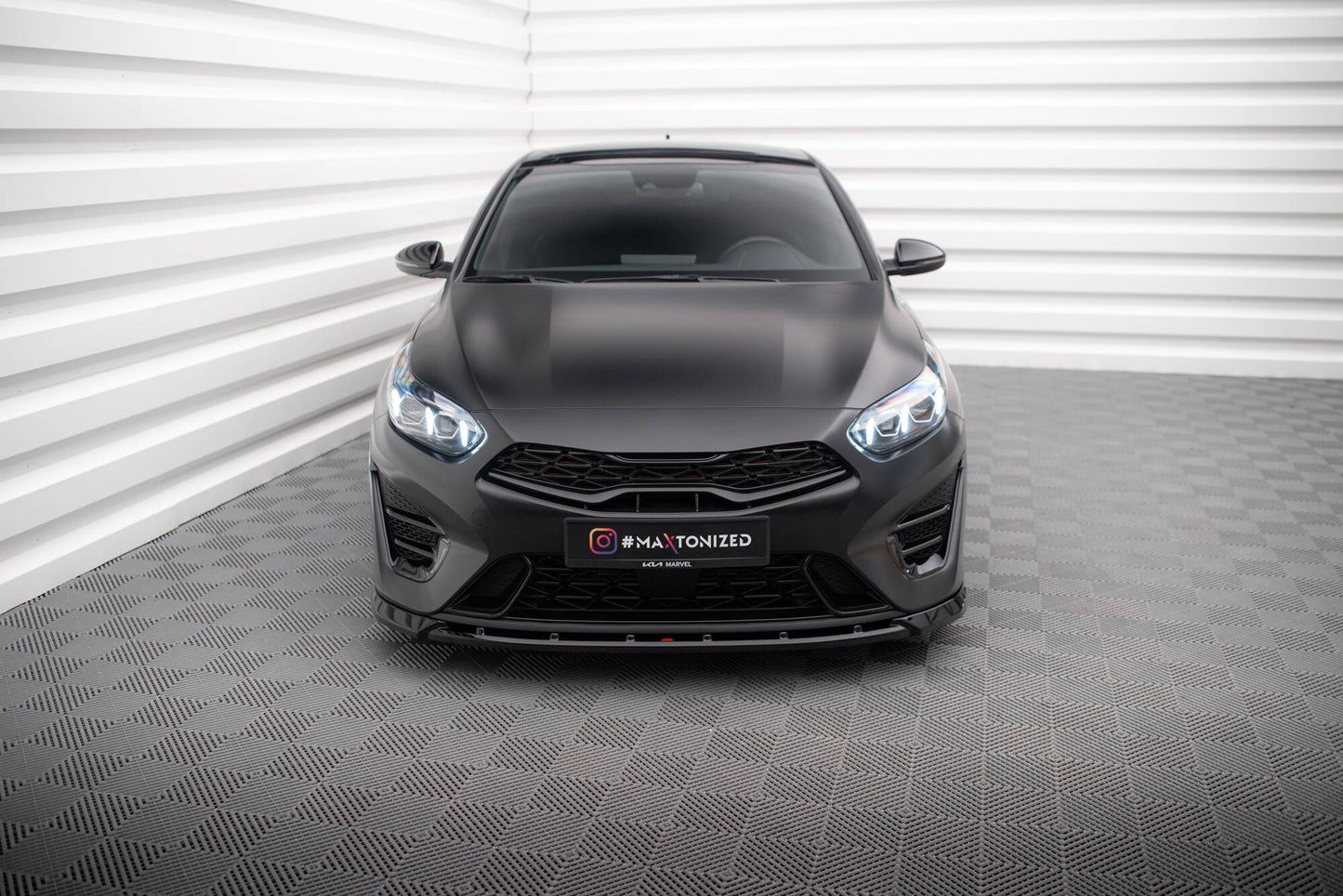 Front splitter v.2 kia proceed gt mk3 facelift / ceed gt / gt - line mk1 facelift