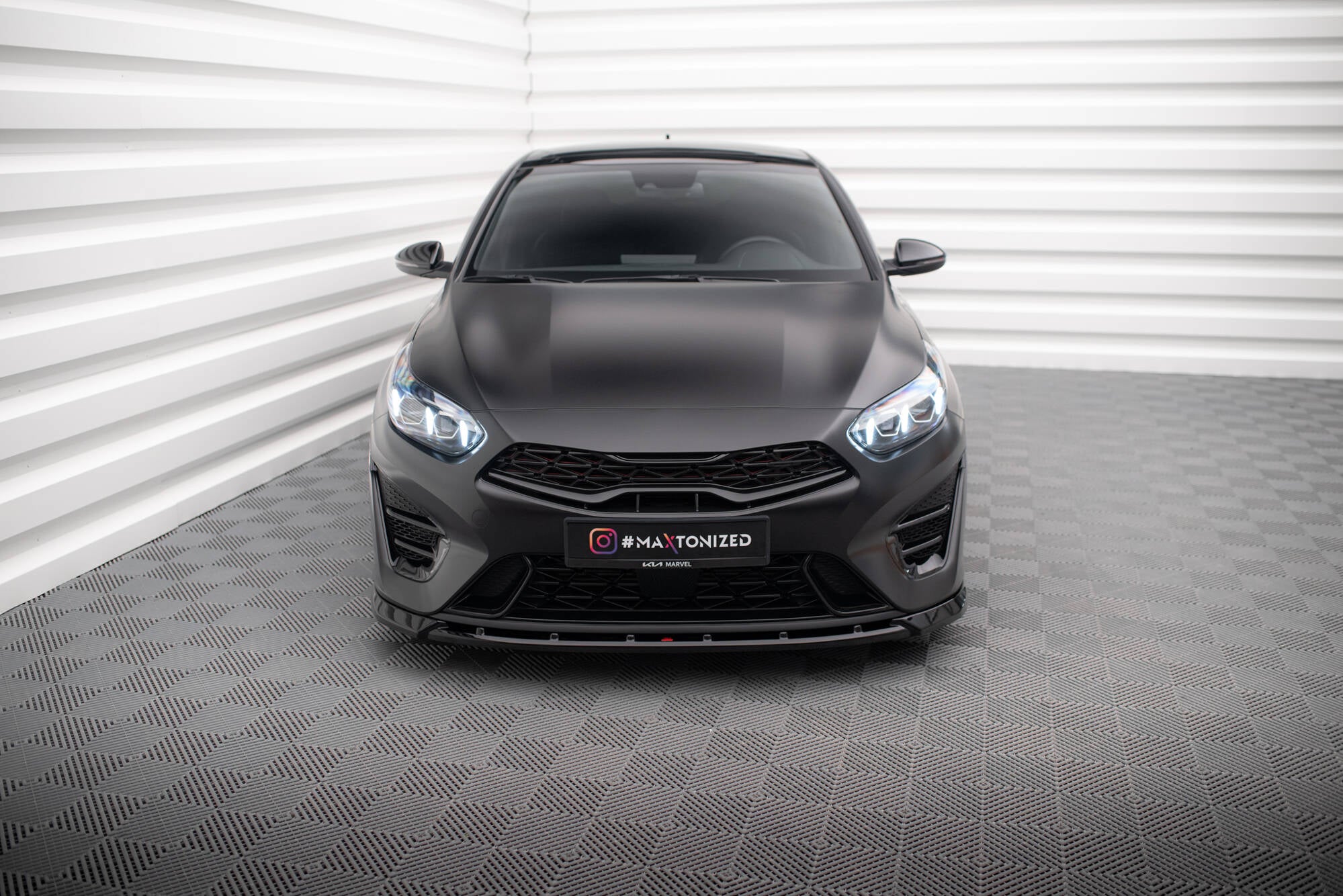 Front splitter v.2 kia proceed gt mk3 facelift / ceed gt / gt - line mk1 facelift