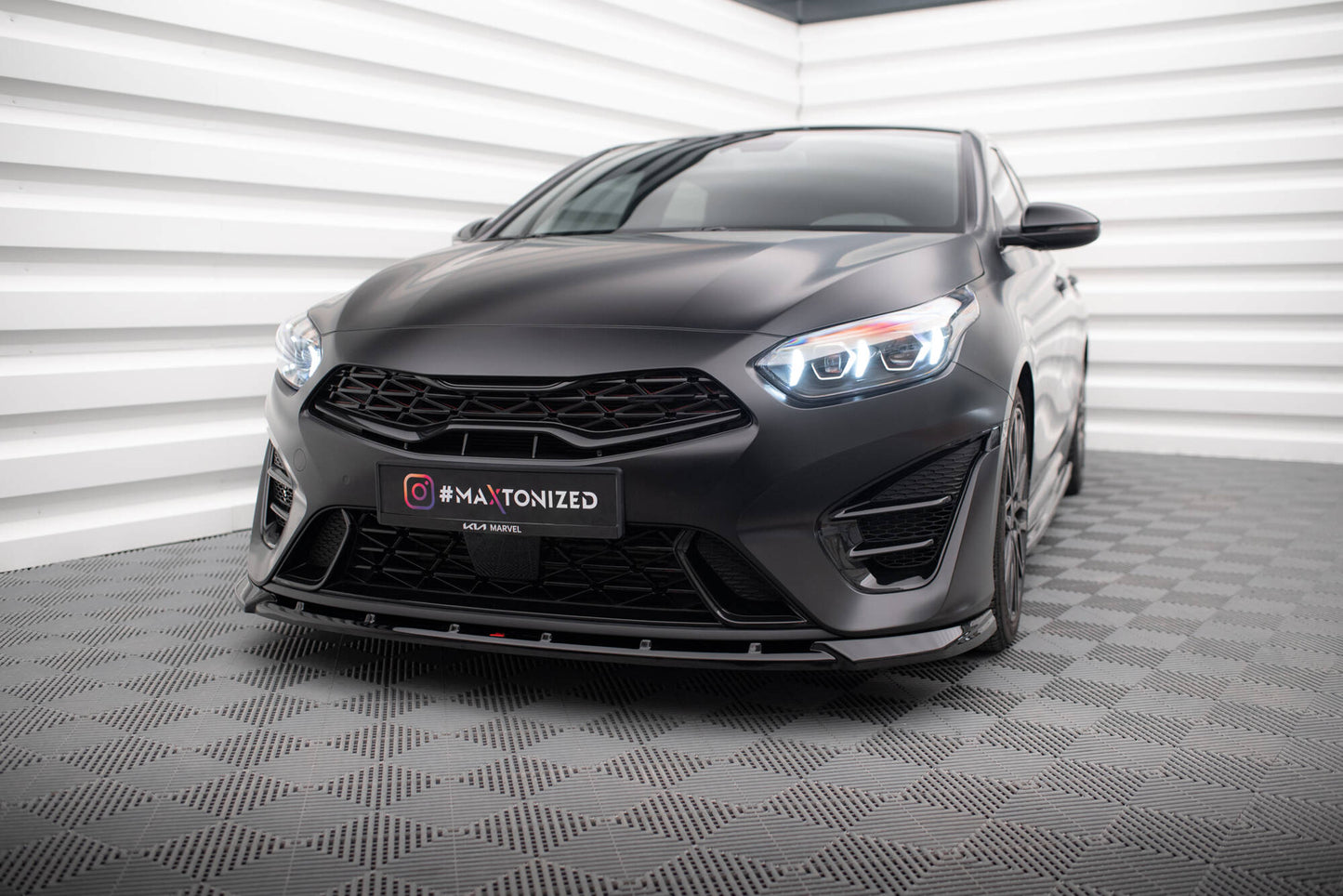 Front splitter v.2 kia proceed gt mk3 facelift / ceed gt / gt - line mk1 facelift