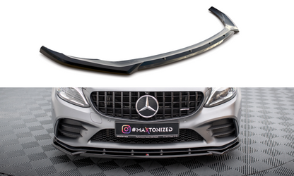 Front splitter v.2 mercedes-amg c43 coupe / cabrio / sedan / estate c205 / a205 / w205 / s205 facelift