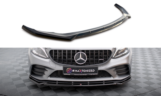Front splitter v.2 mercedes-amg c43 coupe / cabrio / sedan / estate c205 / a205 / w205 / s205 facelift