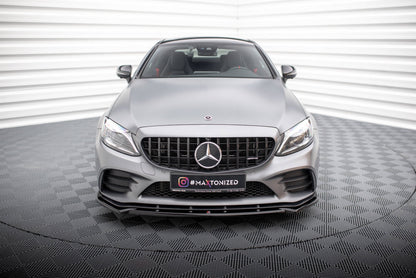 Front splitter v.2 mercedes-amg c43 coupe / cabrio / sedan / estate c205 / a205 / w205 / s205 facelift