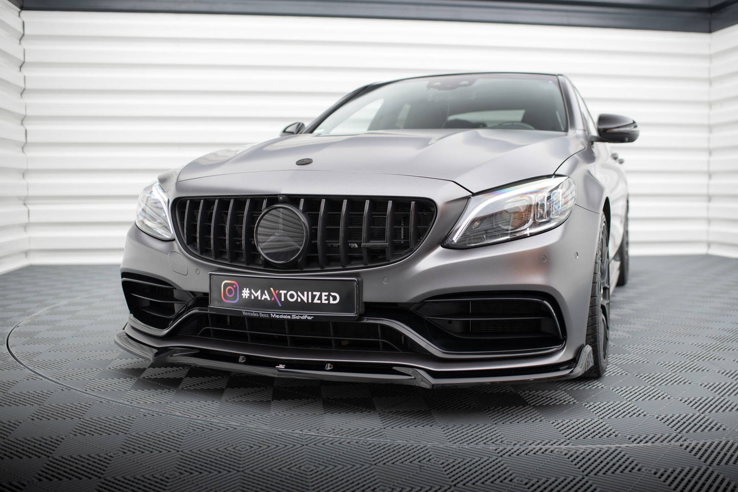Front Splitter V.2 Mercedes-AMG C63 Derefter / Estate W205 Facelift
