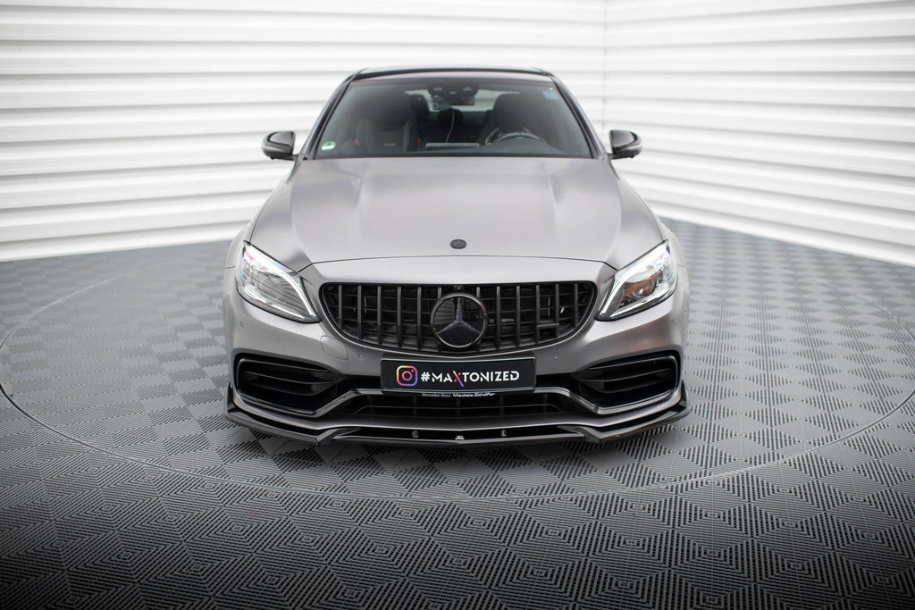 Front splitter v.2 mercedes-amg c63 sedan / estate w205 facelift