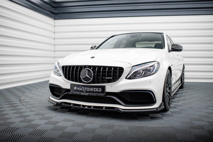 Front splitter v.2 mercedes-amg c63 sedan / estate w205 / s205