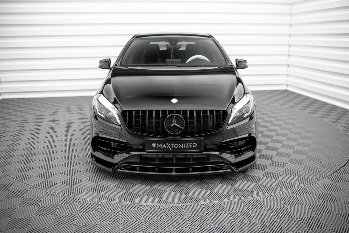 Front splitter v.2 mercedes-benz a amg-line w176 facelift