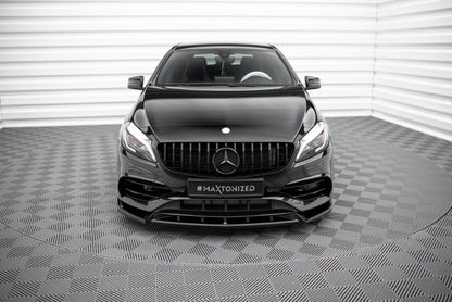 Front splitter v.2 mercedes-benz a amg-line w176 facelift