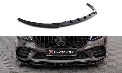 Front splitter v.2 mercedes-benz c amg line sedan / coupe / estate w205 / c205 / s205 facelift