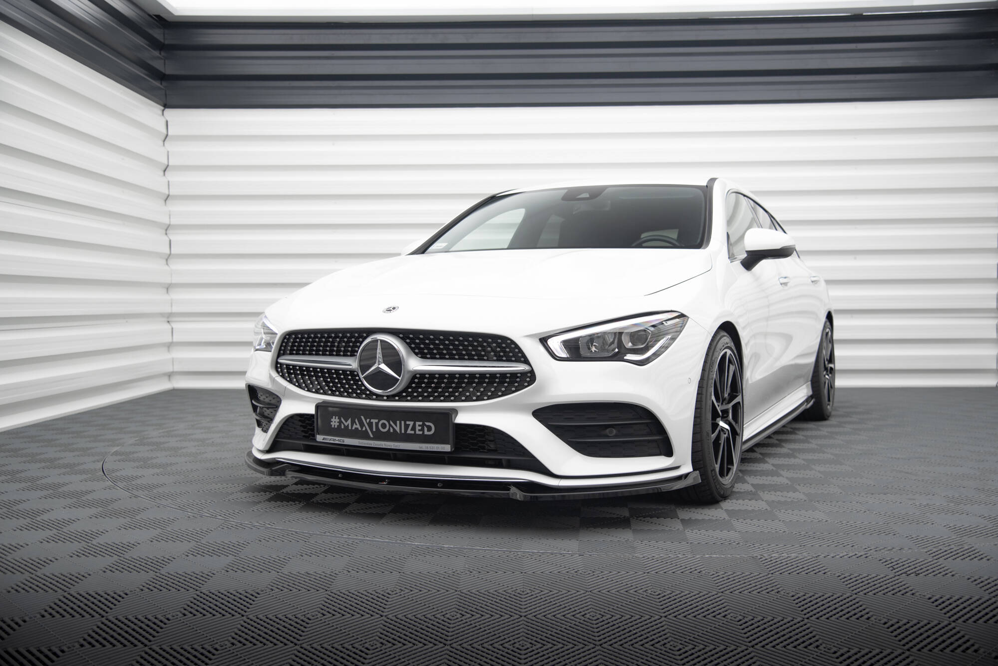 Front splitter v.2 mercedes-benz cla a35 amg / amg-line c118