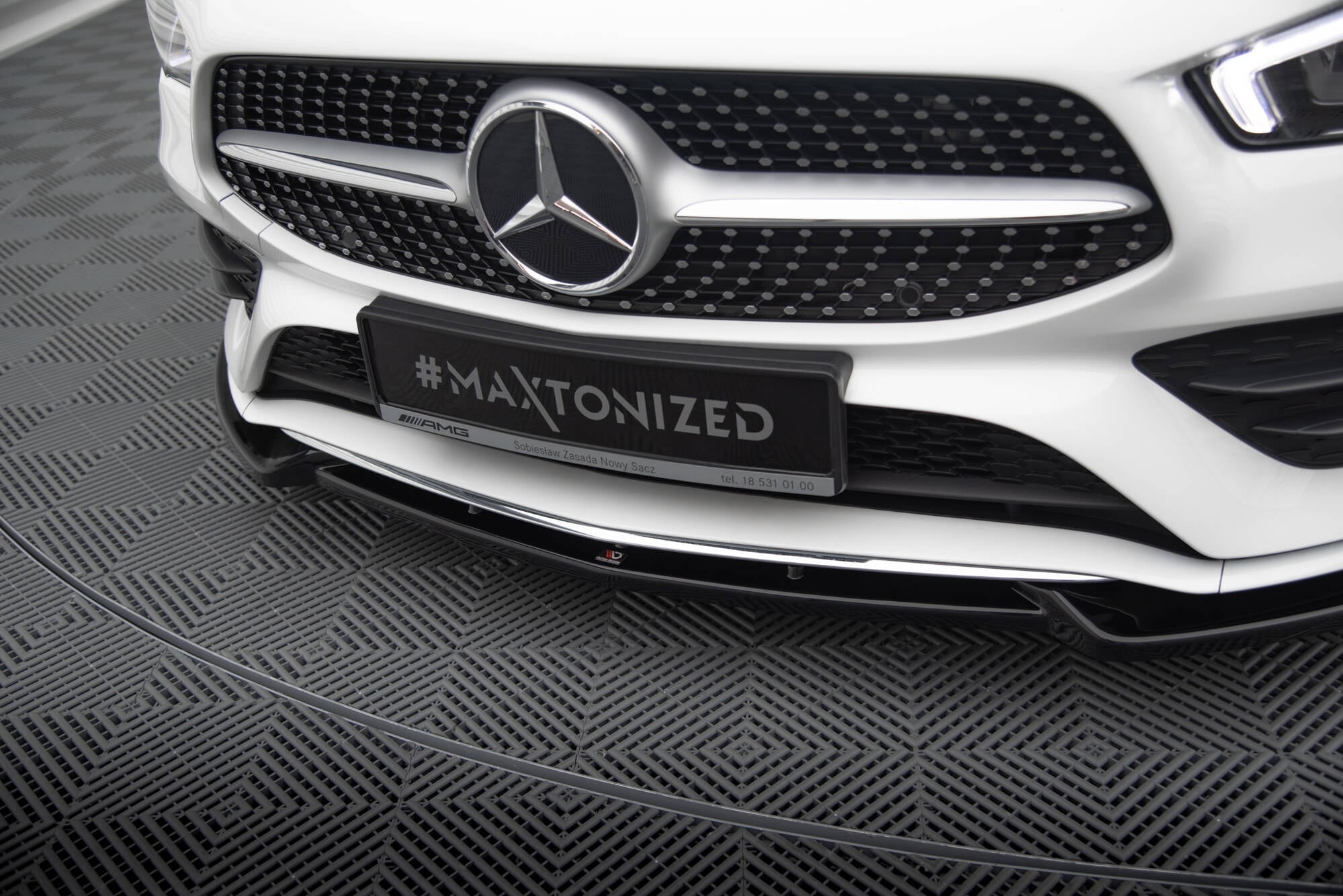 Front splitter v.2 mercedes-benz cla a35 amg / amg-line c118
