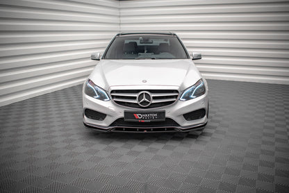 Front splitter v.2 mercedes-benz e amg-line sedan w212 facelift