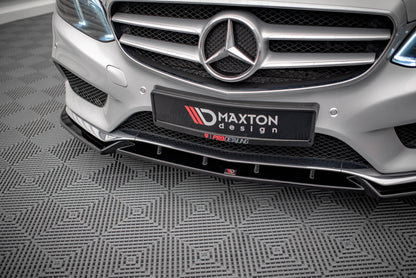 Front splitter v.2 mercedes-benz e amg-line sedan w212 facelift