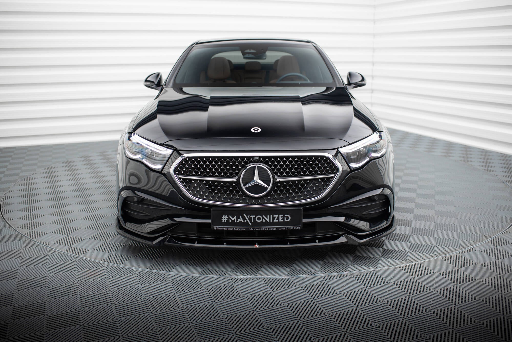 Front splitter v.2 mercedes-benz e amg-line w214