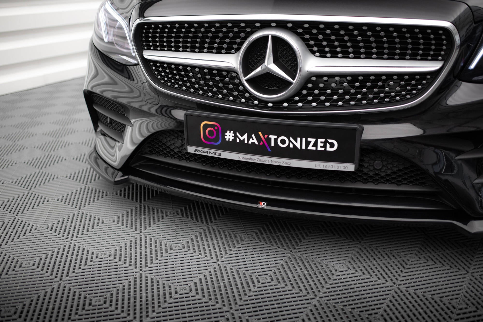 Front splitter v.2 mercedes-benz e-class w213 coupe (c238) / cabriolet (a238) amg-line / 53 amg