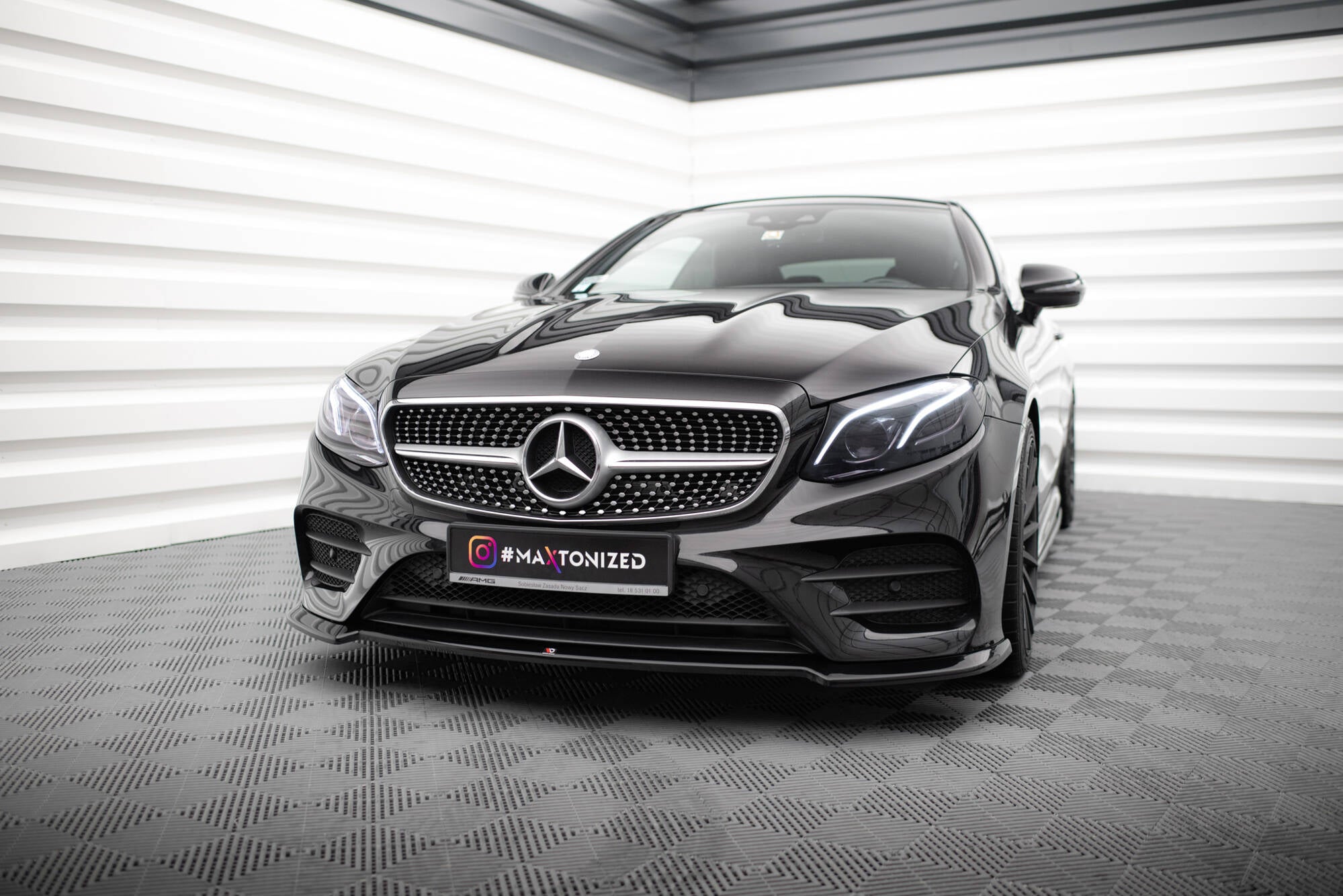 Front splitter v.2 mercedes-benz e-class w213 coupe (c238) / cabriolet (a238) amg-line / 53 amg