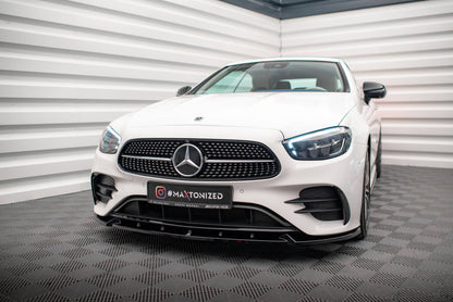 Front splitter v.2 mercedes-benz e-class w213 coupe facelift (c238 facelift) / cabriolet (a238 facelift) amg-line / 53 amg
