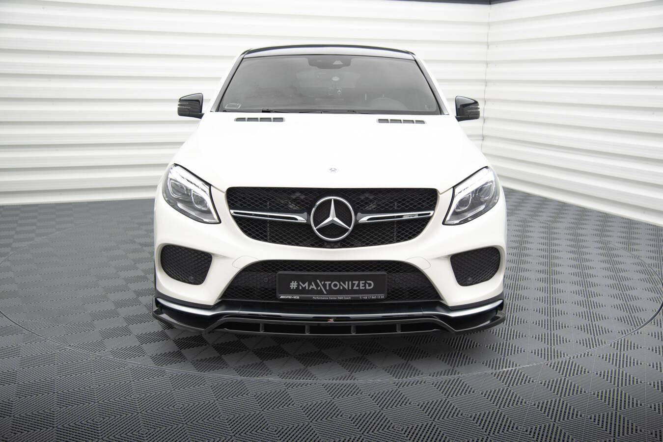 Front splitter v.2 mercedes-benz gle coupe 43 amg / amg-line c292