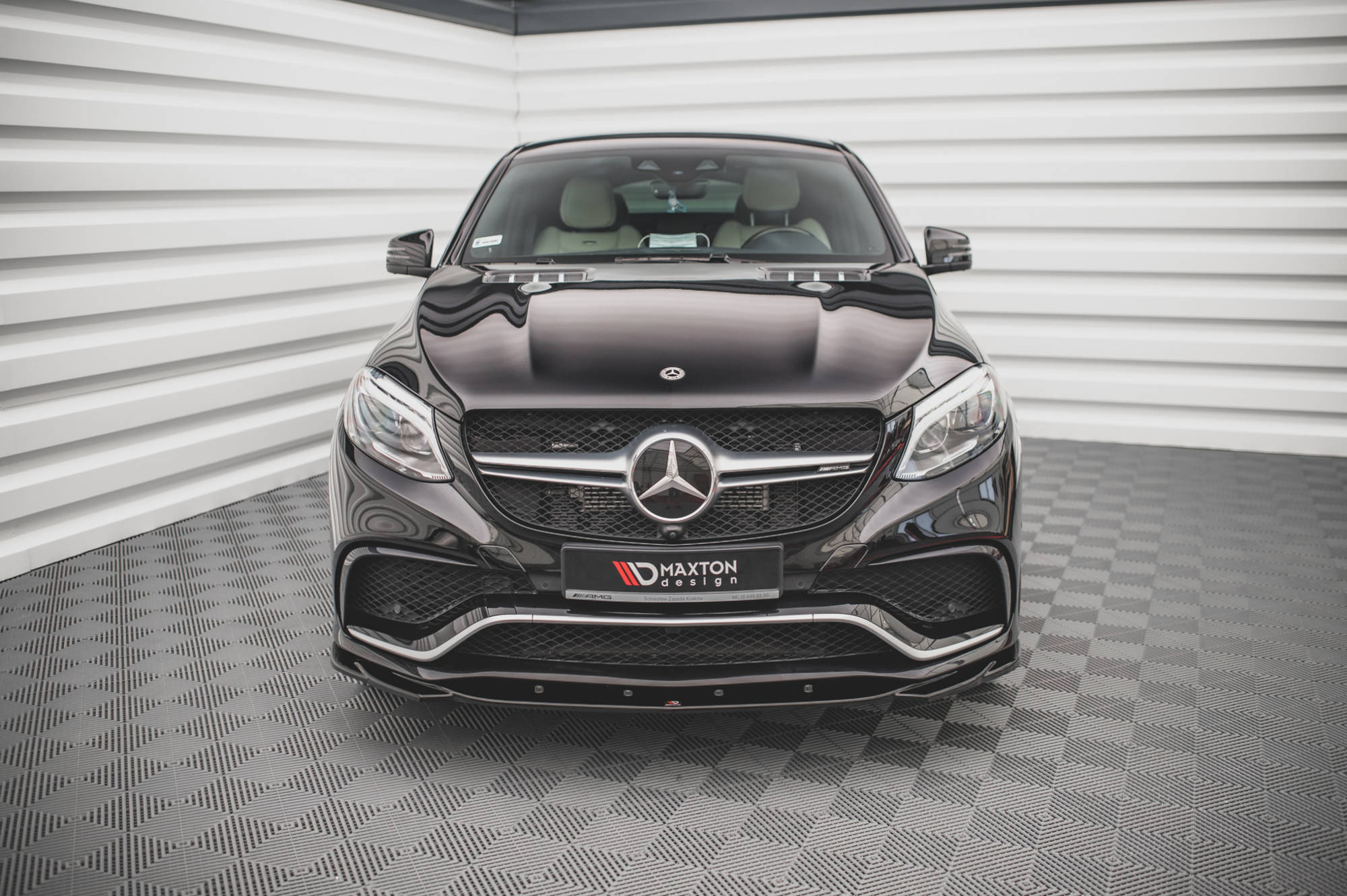 Front splitter v.2 mercedes-benz gle coupe / suv 63 amg c292 / w166