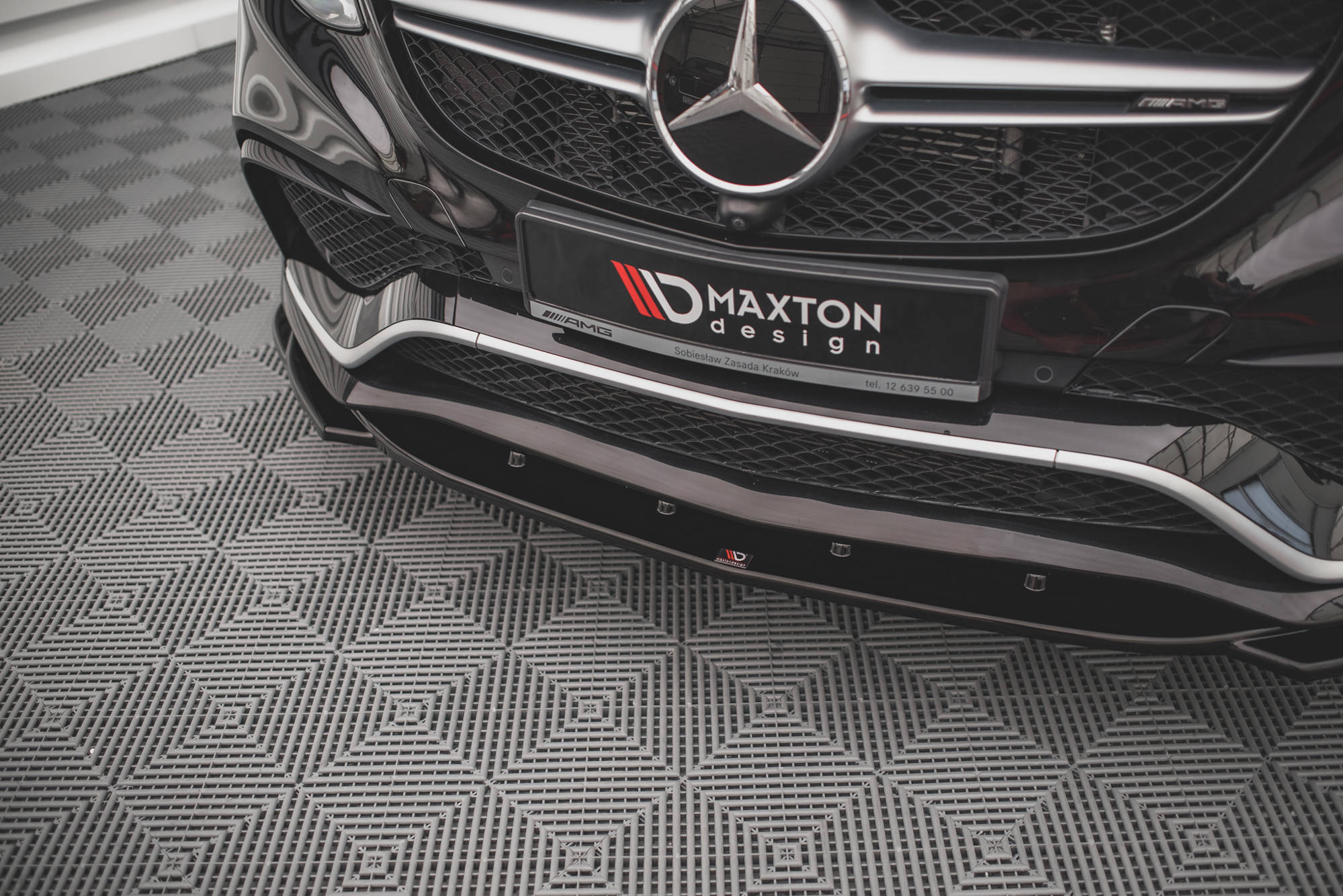 Front splitter v.2 mercedes-benz gle coupe / suv 63 amg c292 / w166