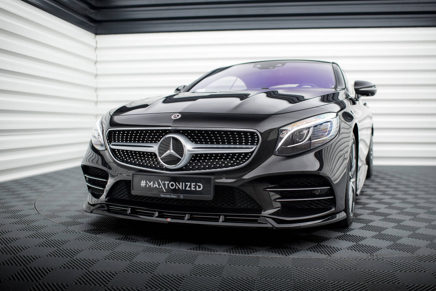 Front splitter v.2 mercedes-benz s coupe amg-line c217 facelift