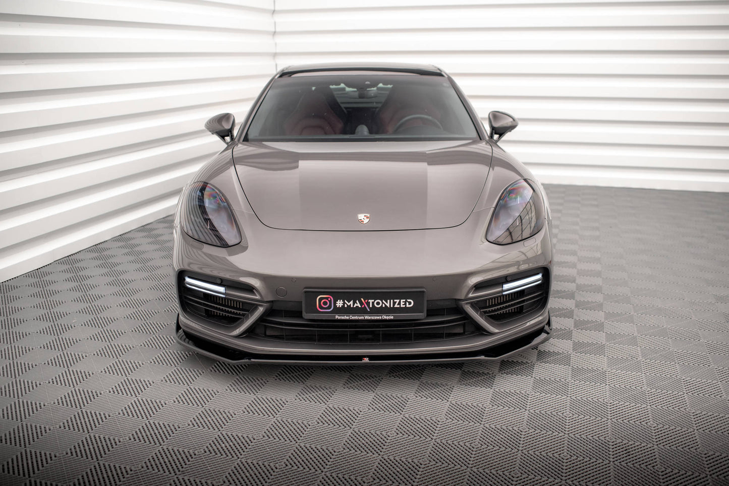 Front splitter v.2 porsche panamera turbo s e-hybrid