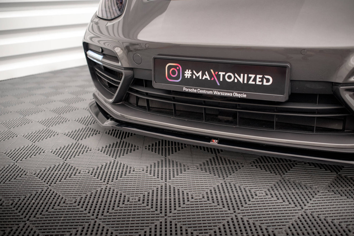 Front splitter v.2 porsche panamera turbo s e-hybrid