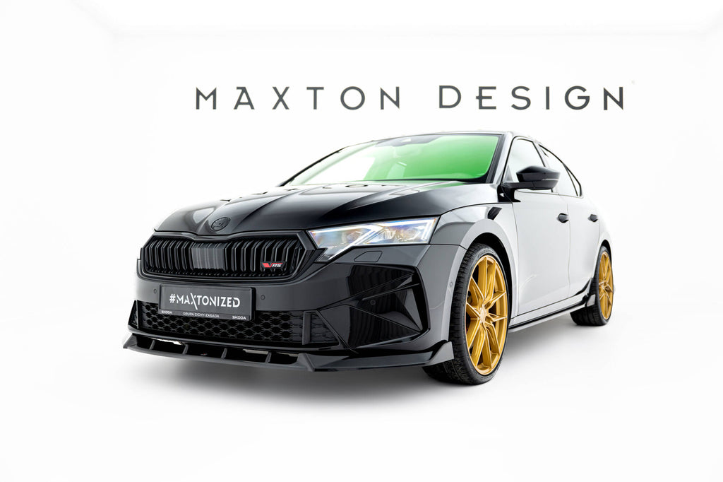 Front splitter v.2 skoda octavia rs liftback / combi mk4 facelift
