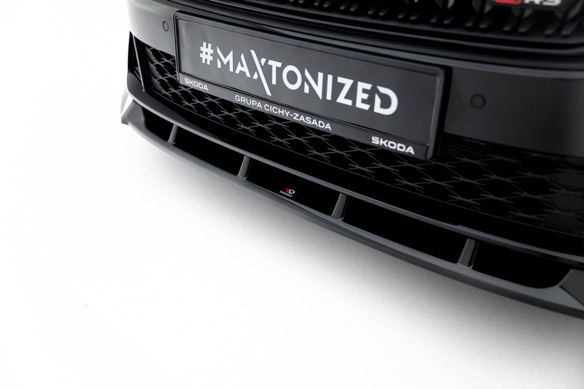 Front splitter v.2 skoda octavia rs liftback / combi mk4 facelift