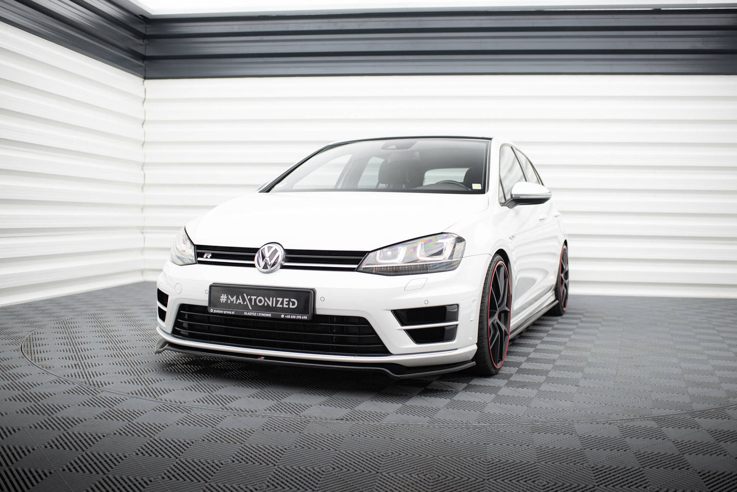 Front splitter v.2 vw golf 7 r / r-line