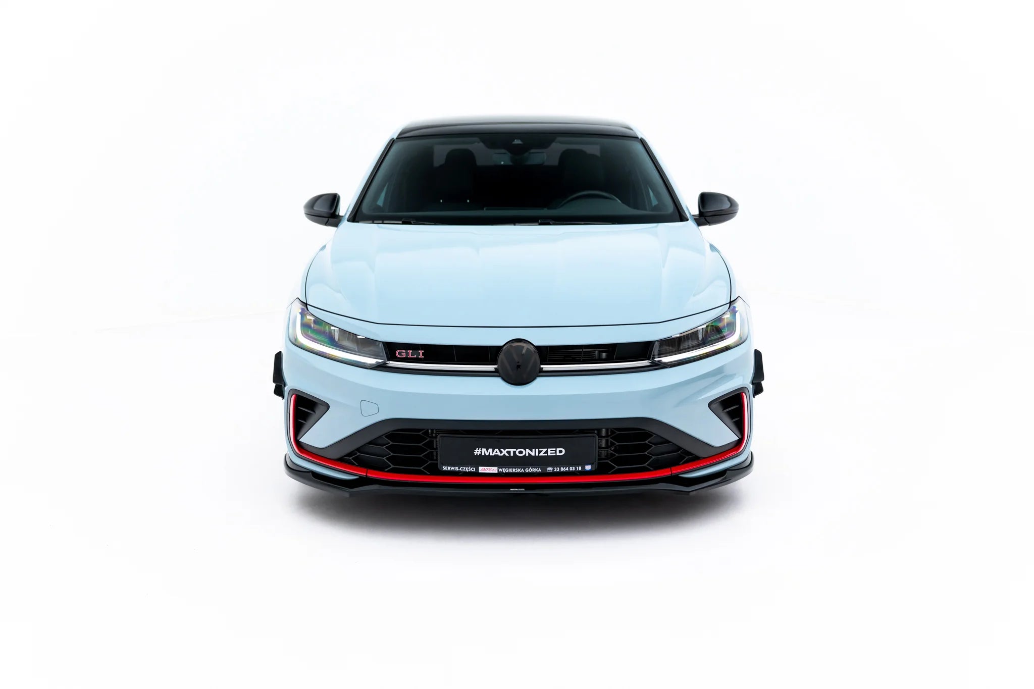 Front splitter v.2 volkswagen jetta gli mk7 facelift 2