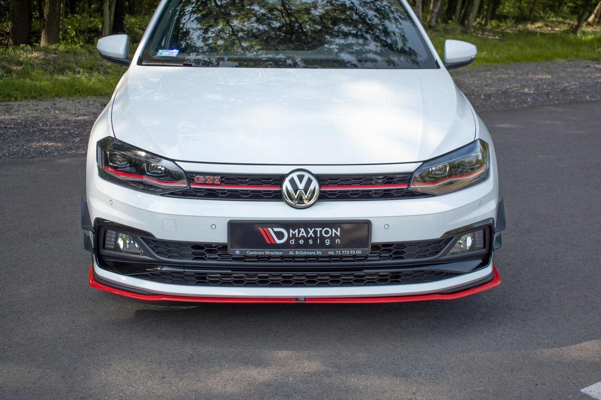 Front splitter v.2 volkswagen polo gti / r-line mk6