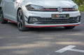 Front splitter v.2 volkswagen polo gti / r-line mk6
