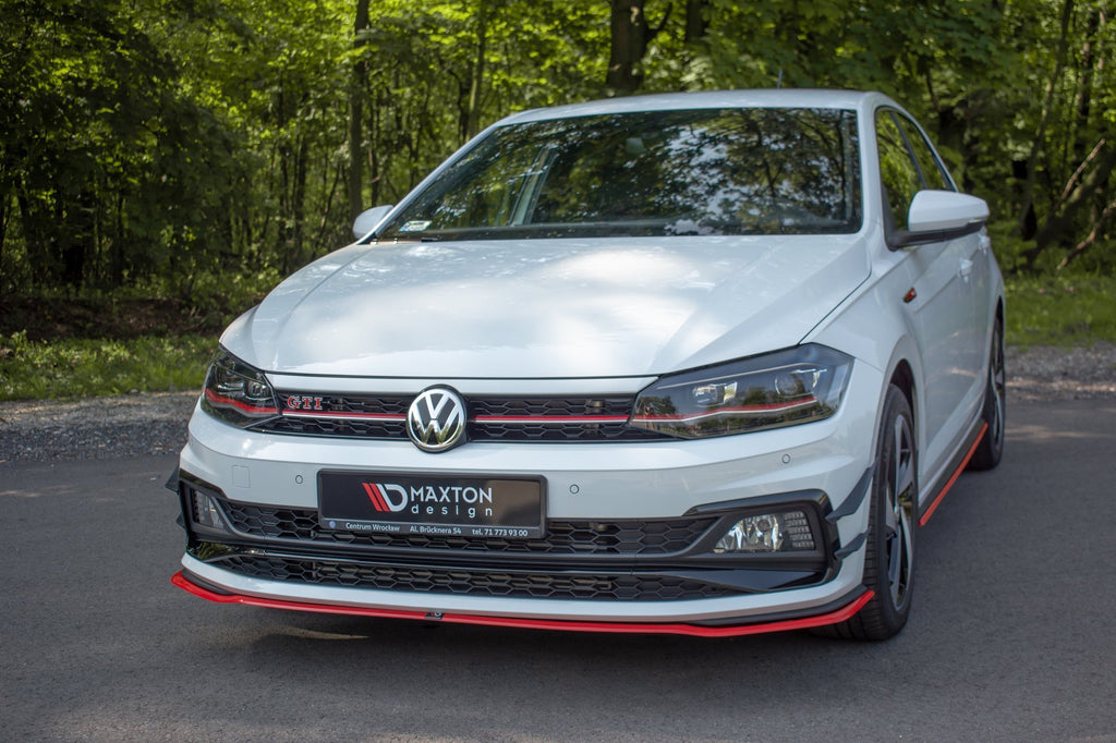 Front splitter v.2 volkswagen polo gti / r-line mk6