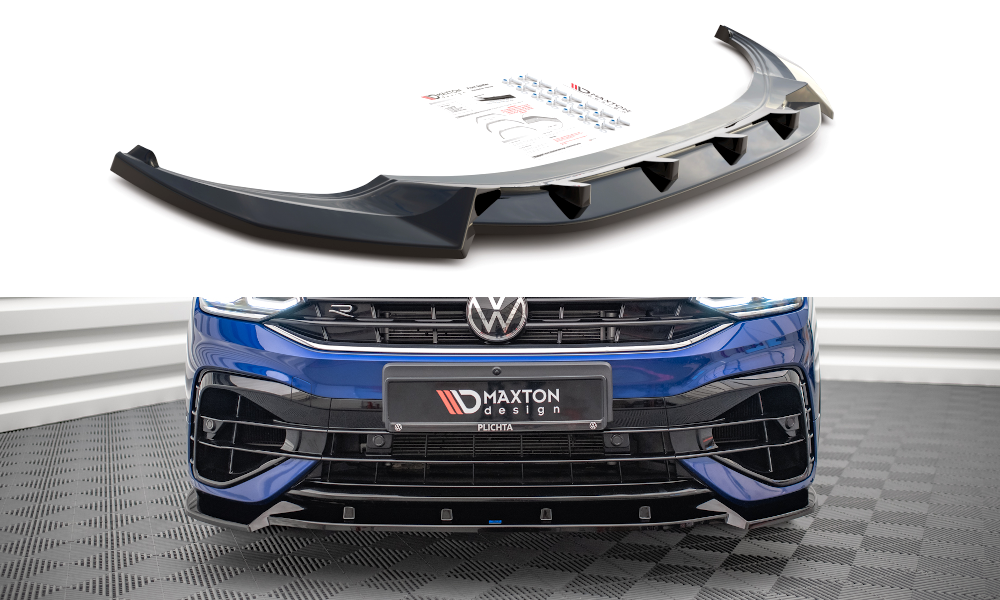 Front splitter v.2 volkswagen tiguan r / r-line mk2 facelift