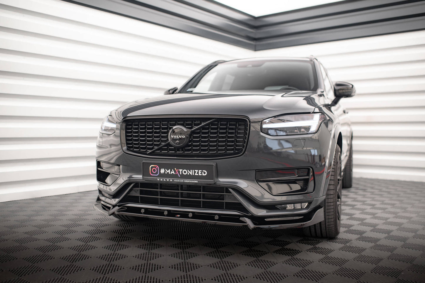 Front splitter v.2 volvo xc90 r-design mk2 facelift
