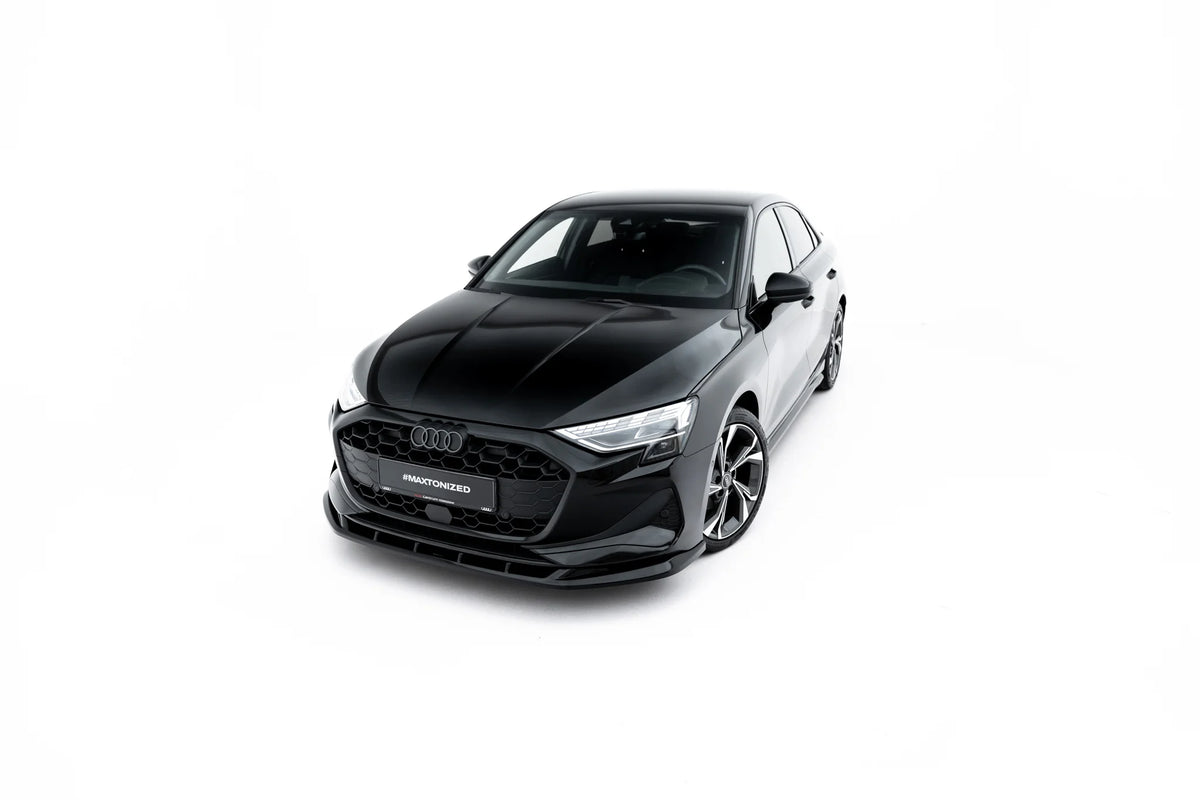 Front splitter v.2 suitable for audi a3 sedan 8y facelift