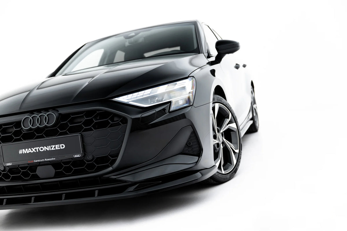 Front splitter v.2 suitable for audi a3 sedan 8y facelift