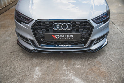 Front splitter v.3 audi s3 / a3 s-line 8v fl sedan