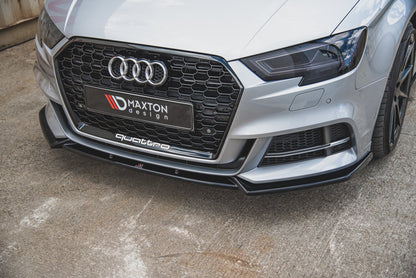 Front splitter v.3 audi s3 / a3 s-line 8v fl sedan