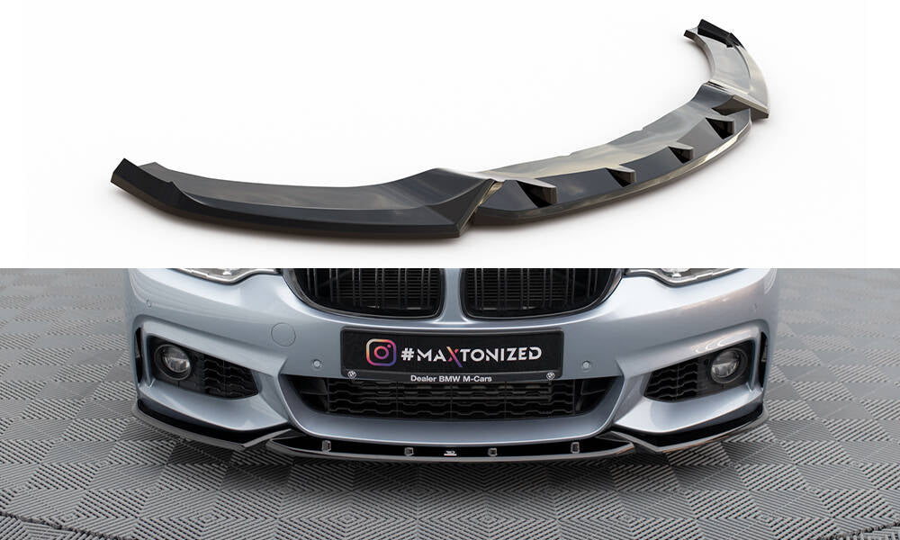 Front splitter v.3 bmw 4 coupe / gran coupe / cabrio m-pack f32 / f36 / f33