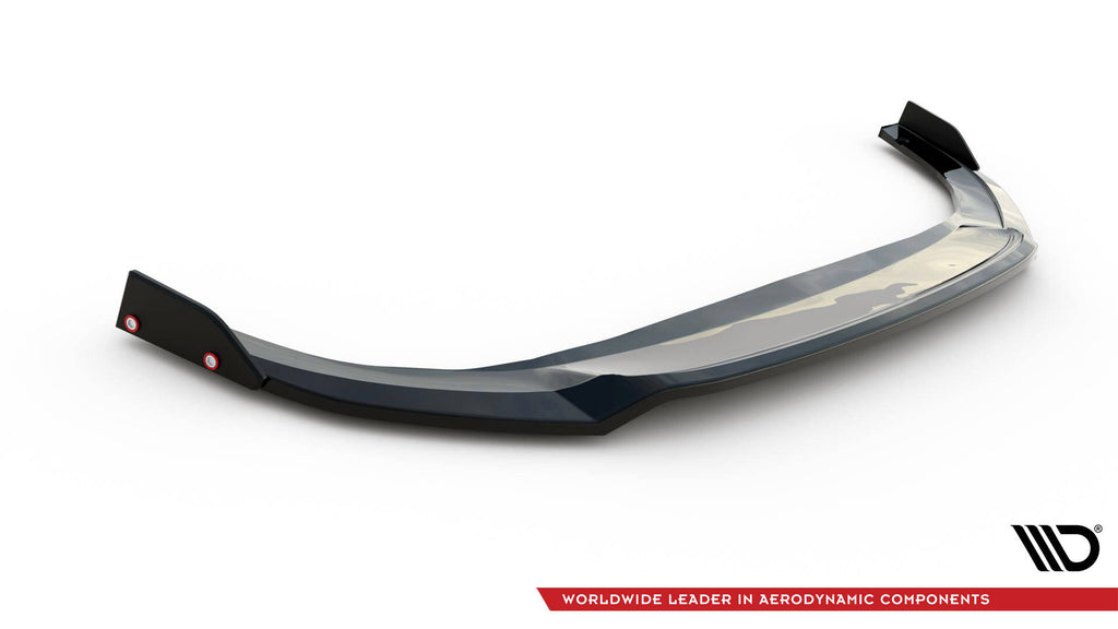 Front splitter v.3 + flaps volkswagen golf gti / gte / r-line mk8 facelift