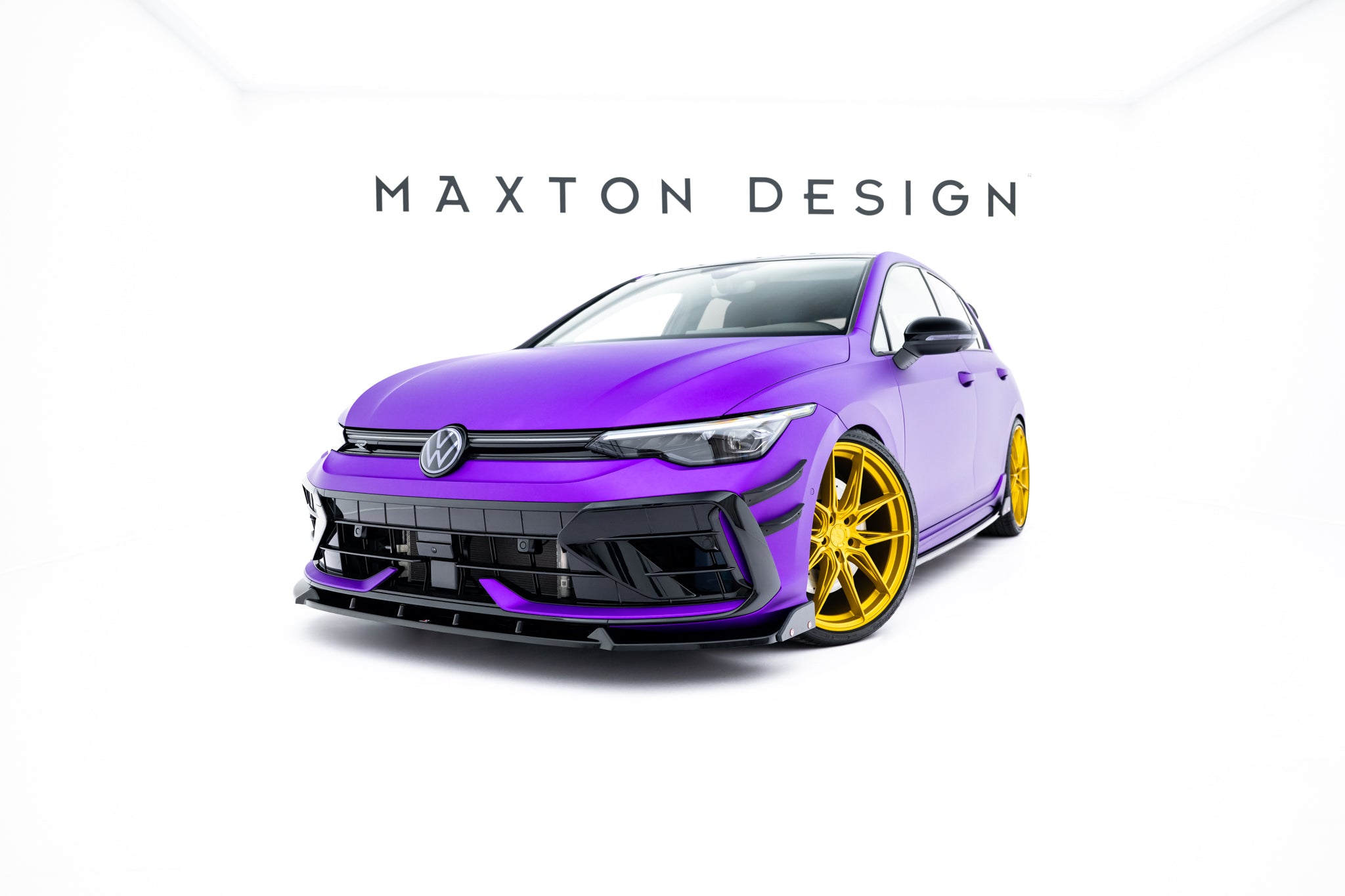 Etuspoileri v.3 + läpät Volkswagen Golf R mk8 facelift